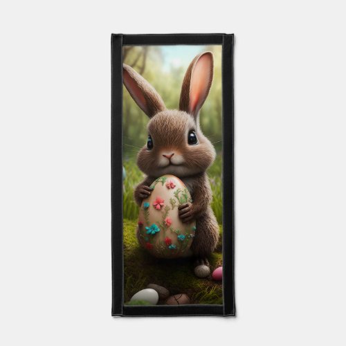 Cute Easter Bunny Rabbit Floral Egg Pennant