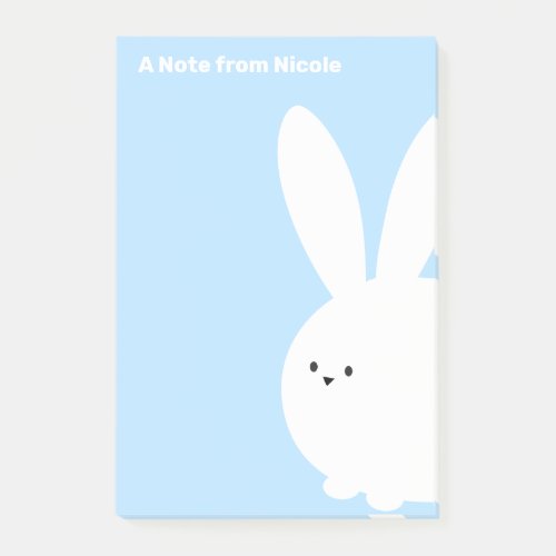 Cute Easter Bunny Rabbit  Post_it Notes