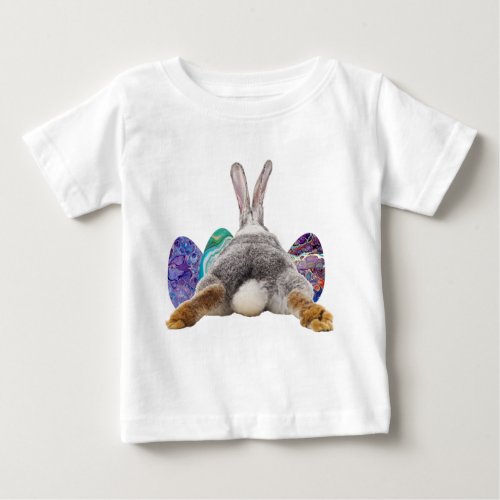 Cute Easter Bunny Rabbit Toddler Eggs Fun Baby T_Shirt
