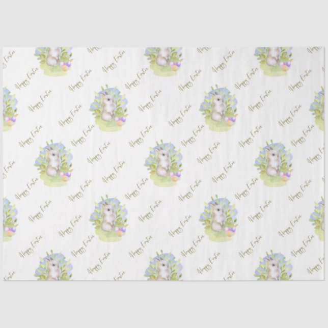 Cute Easter Bunny Series Design 8 Tissue Paper (Front)