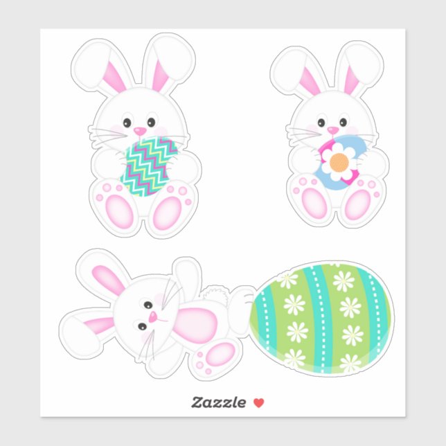 Cute Easter Bunny Sticker (Sheet)