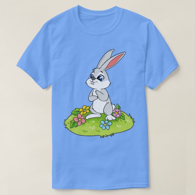 Cute Easter Bunny T-Shirt (Design Front)