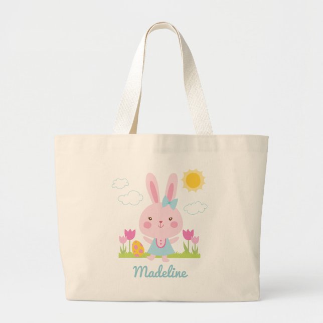 Cute Easter Bunny Tote bag (Front)