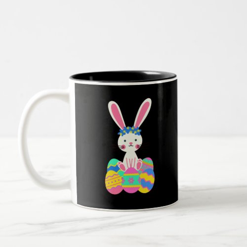 Cute Easter Bunny Two_Tone Coffee Mug