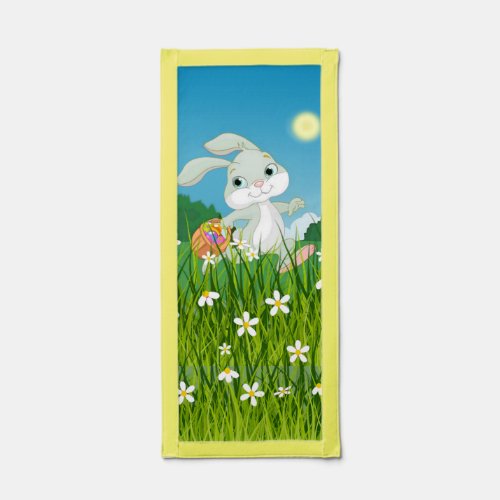 Cute Easter Bunny with a Basket of Easter Eggs Pennant