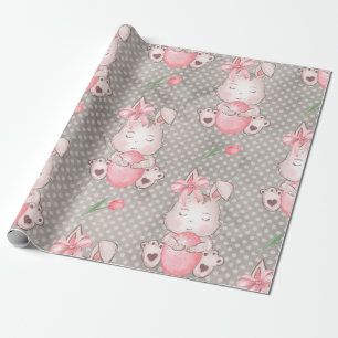 Cute Easter Bunny Wrapping Paper