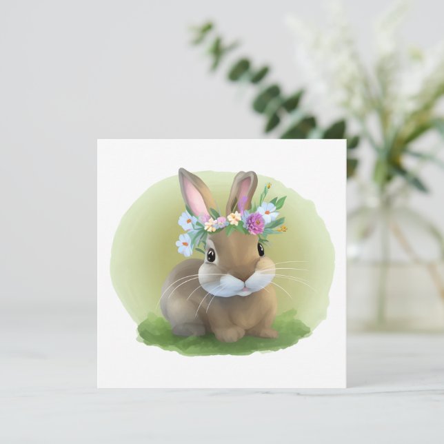 Cute Easter Bunnyfor a positive mood  (Standing Front)
