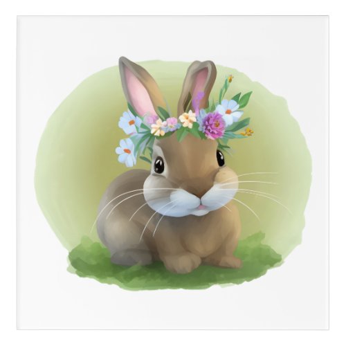 Cute Easter Bunnyfor a positive mood  Acrylic Print