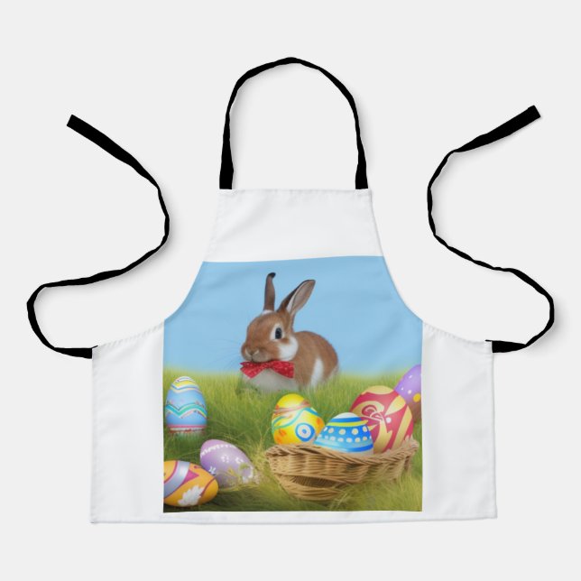 Cute Easter Bunnyfor a positive mood   Apron (Front)