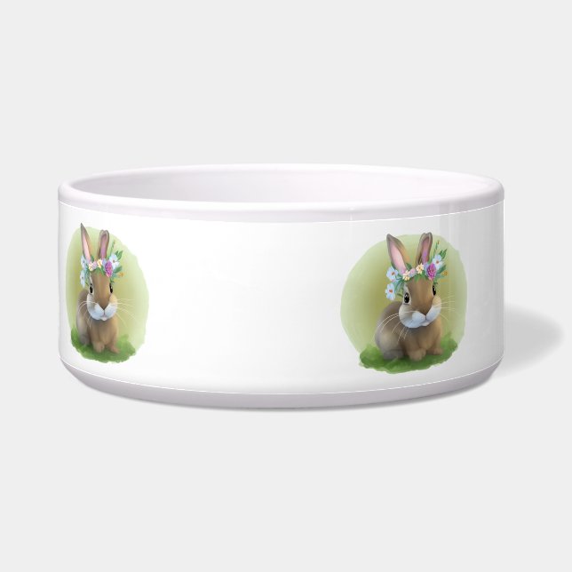 Cute Easter Bunnyfor a positive mood   Bowl (Left)
