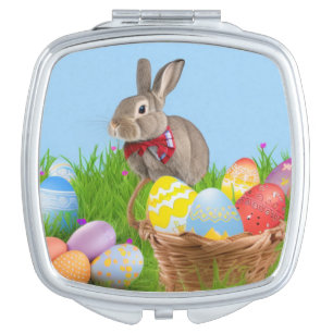 Cute Easter Bunnyfor a positive mood Compact Mirror