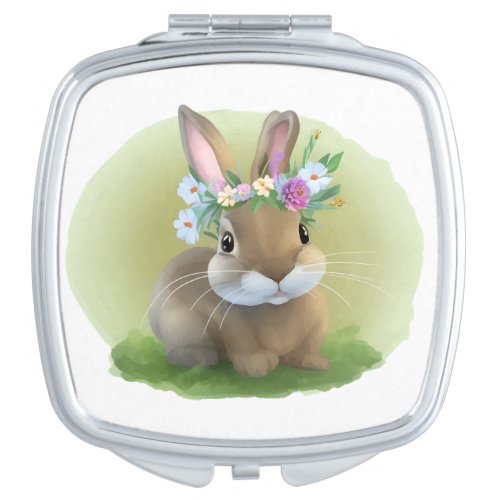 Cute Easter Bunnyfor a positive mood   Compact Mirror