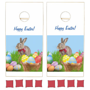 Cute Easter Bunnyfor a positive mood Cornhole Set