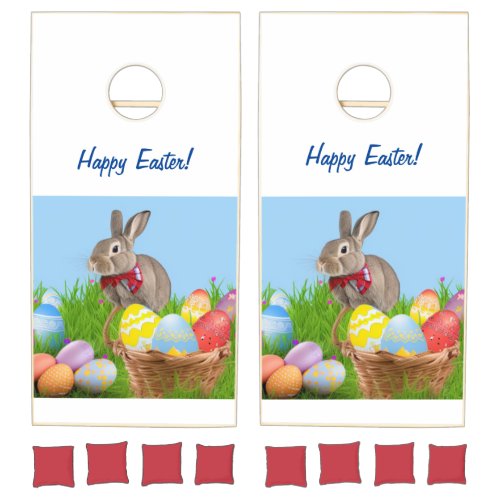 Cute Easter Bunnyfor a positive mood    Cornhole Set