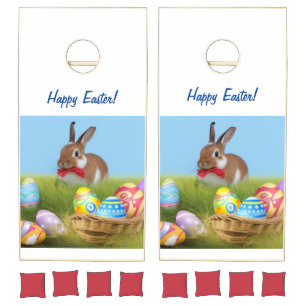 Cute Easter Bunnyfor a positive mood Cornhole Set