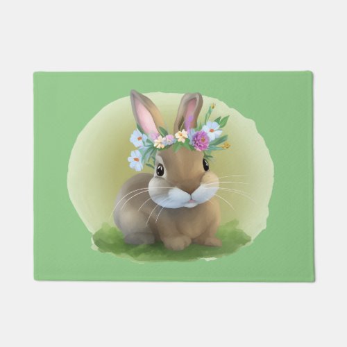 Cute Easter Bunnyfor a positive mood      Doormat