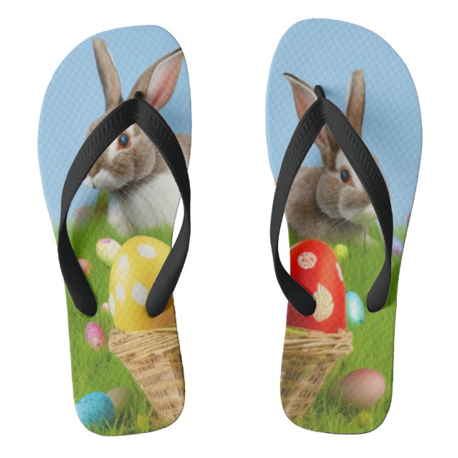 Cute Easter Bunnyfor a positive mood       Flip Flops (Footbed)