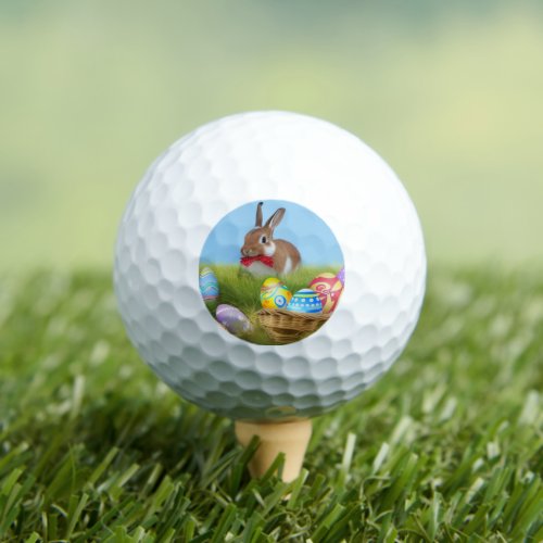 Cute Easter Bunnyfor a positive mood   Golf Balls