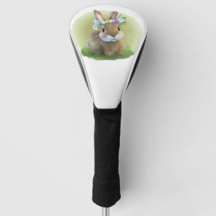 Cute Easter Bunnyfor a positive mood Golf Head Cover