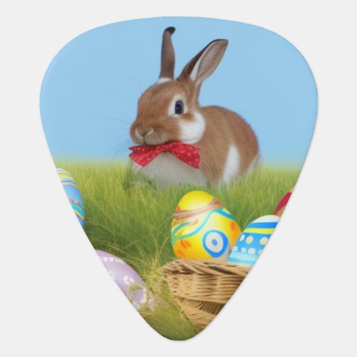 Cute Easter Bunnyfor a positive mood    Guitar Pick