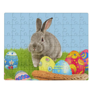 Cute Easter Bunnyfor a positive mood   Jigsaw Puzz Puzzle