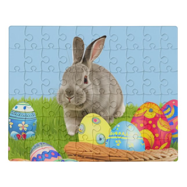 Cute Easter Bunnyfor a positive mood   Jigsaw Puzz Puzzle (Puzzle Horizontal)