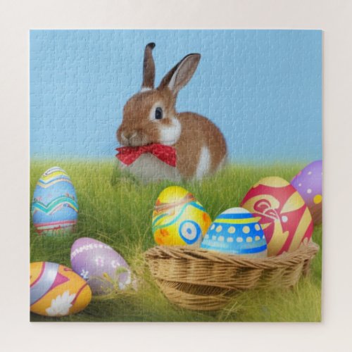 Cute Easter Bunnyfor a positive mood  Jigsaw Puzzle