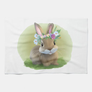 Cute Easter Bunnyfor a positive mood Kitchen Towel