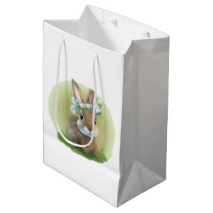 Cute Easter Bunnyfor a positive mood    Medium Gift Bag