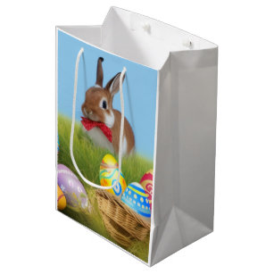 Cute Easter Bunnyfor a positive mood    Medium Gift Bag