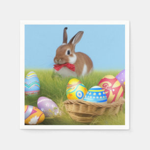 Cute Easter Bunnyfor a positive mood Napkins