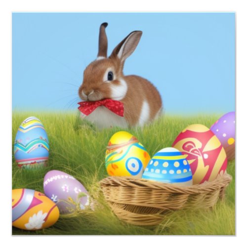 Cute Easter Bunnyfor a positive mood  Photo Print