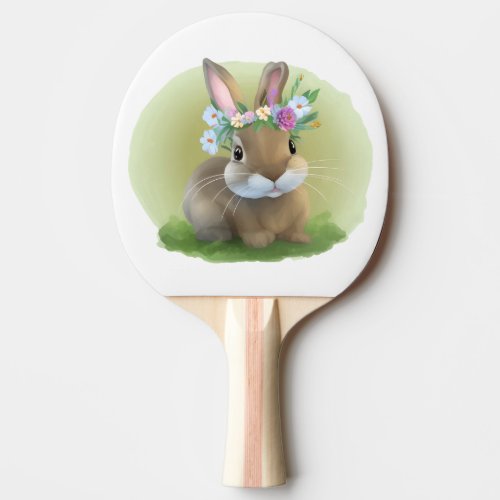 Cute Easter Bunnyfor a positive mood    Ping Pong Paddle