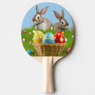 Cute Easter Bunnyfor a positive mood Ping Pong Paddle