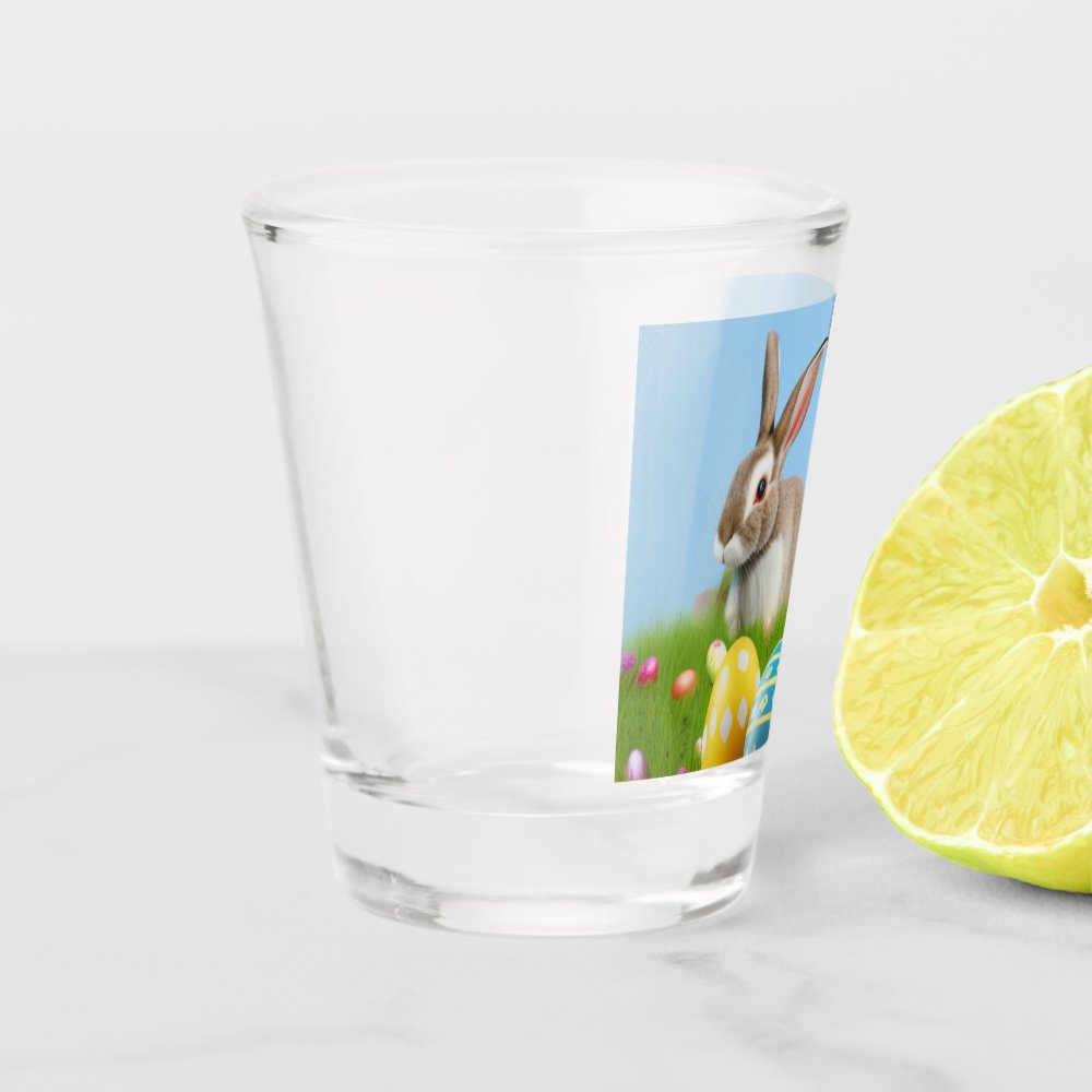 Disover Cute Easter Bunnyfor a positive mood  Shot Glass