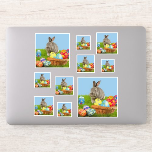 Cute Easter Bunnyfor a positive mood  Sticker
