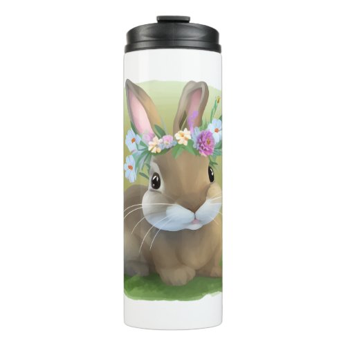 Cute Easter Bunnyfor a positive mood   Thermal Tumbler