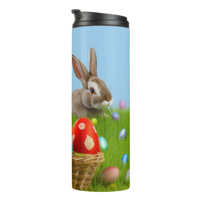 Cute Easter Bunnyfor a positive mood Thermal Tumbler (Rotated Right)