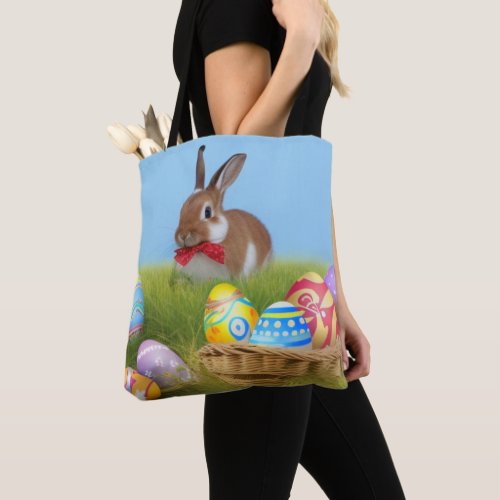 Cute Easter Bunnyfor a positive mood  Tote Bag