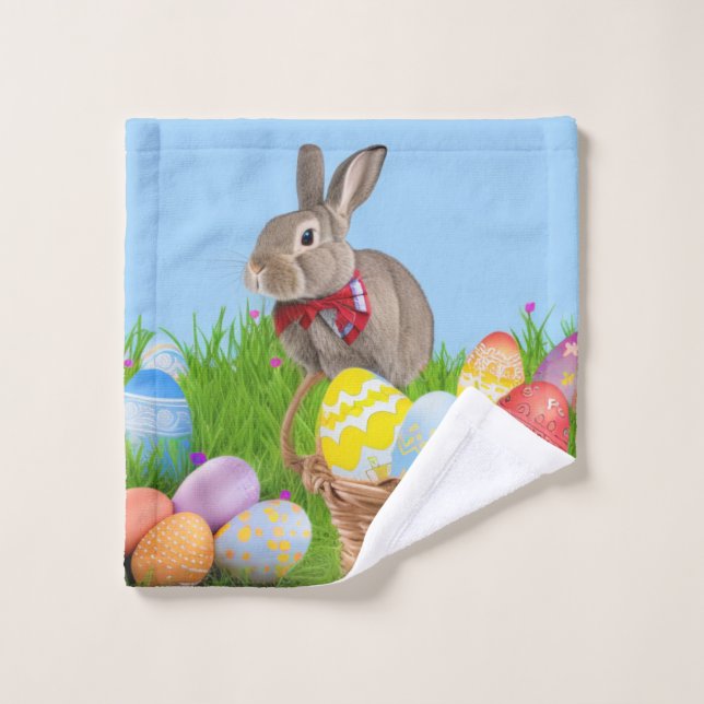 Cute Easter Bunnyfor a positive mood   Wash Cloth (Wash Cloth)
