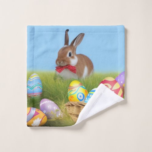 Cute Easter Bunnyfor a positive mood   Wash Cloth