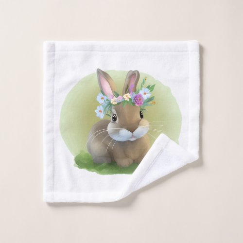 Cute Easter Bunnyfor a positive mood    Wash Cloth