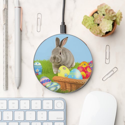 Cute Easter Bunnyfor a positive mood  Wireless Charger