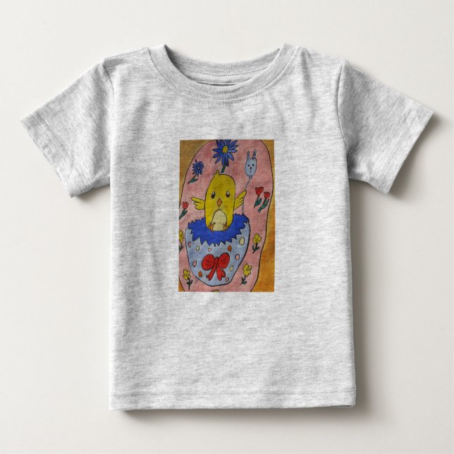 Cute Easter Chick Baby T-Shirt (Front)