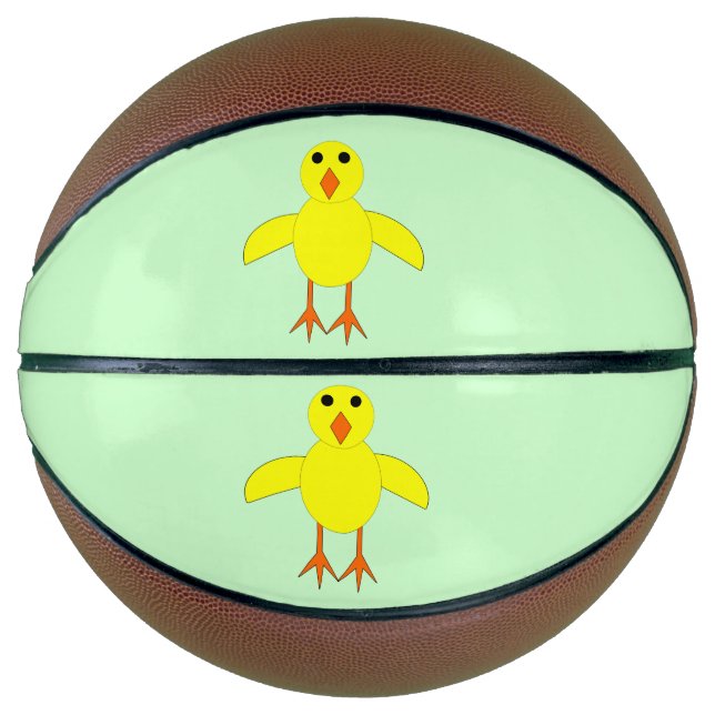 Cute Easter Chick Basketballs (Front)