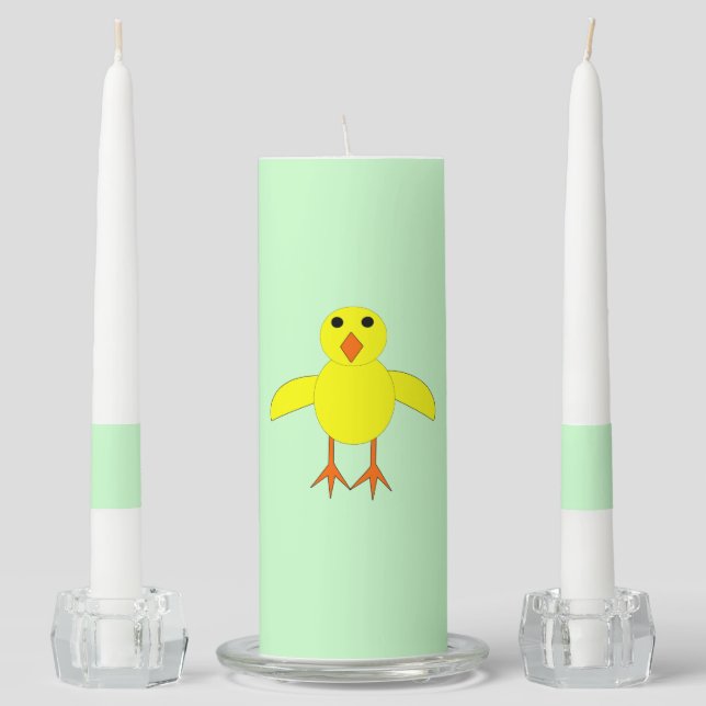 Cute Easter Chick Candle Set (Front)