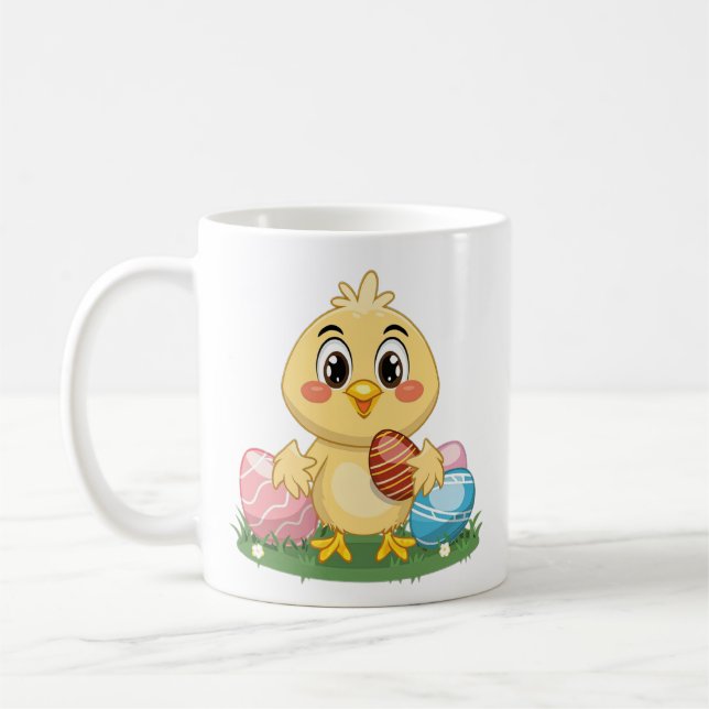 Cute Easter Chick Coffee Mug (Left)