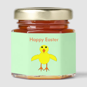 Cute Easter Chick Custom Honey Jar Favors