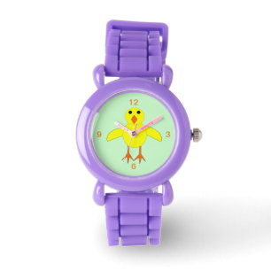Cute Easter Chick Kids Watch with Numbers