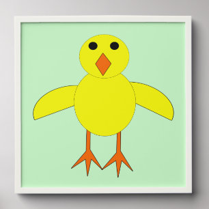 Cute Easter Chick Peel And Stick Photo Tile